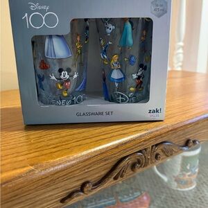 Disney 100 Glassware Set with Iconic Characters